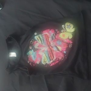 Black colorful tank top for kids